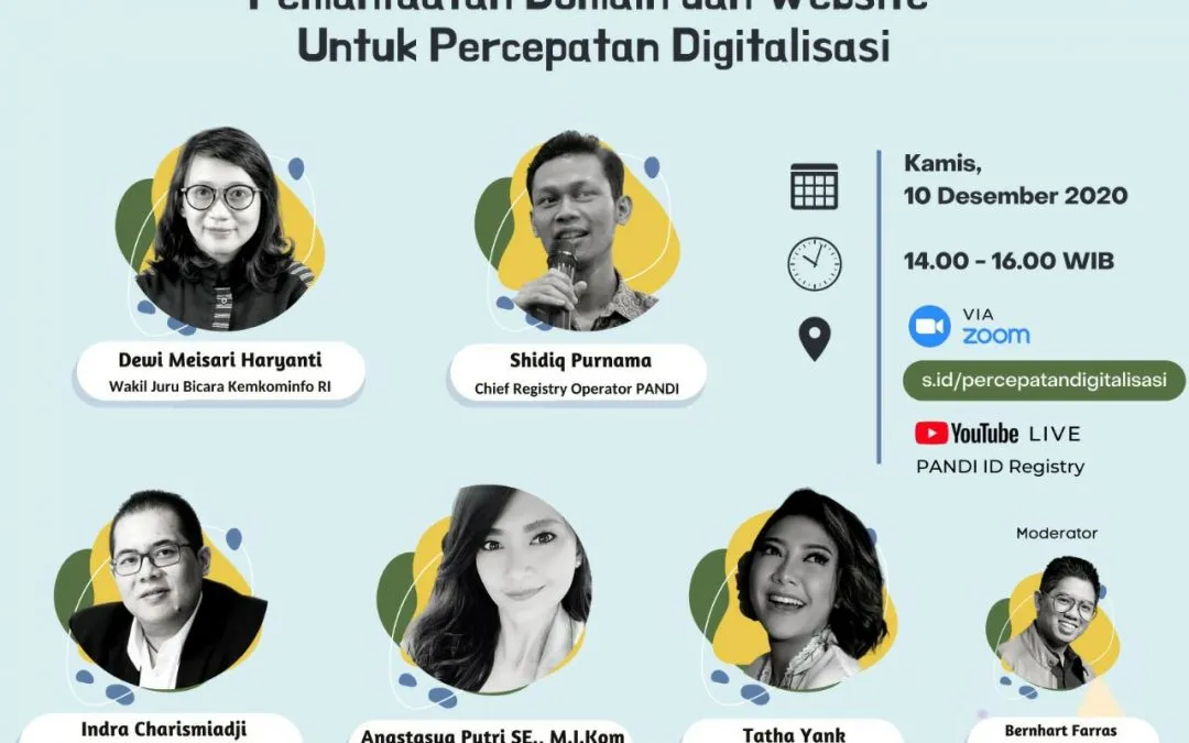 Webinar Pemanfaatan Domain dan Website Untuk Percepatan Digitalisasi